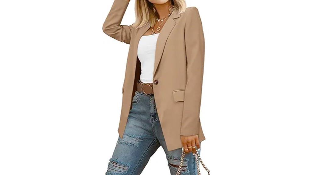 women s casual blazer with pockets