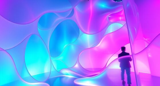 interactive art reacting to viewers