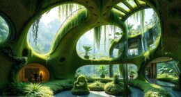 living buildings and art