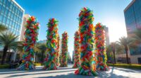 plastic sculptures combat pollution