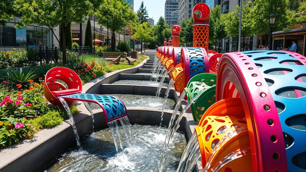 public rainwater collection art