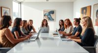 women leading art finance