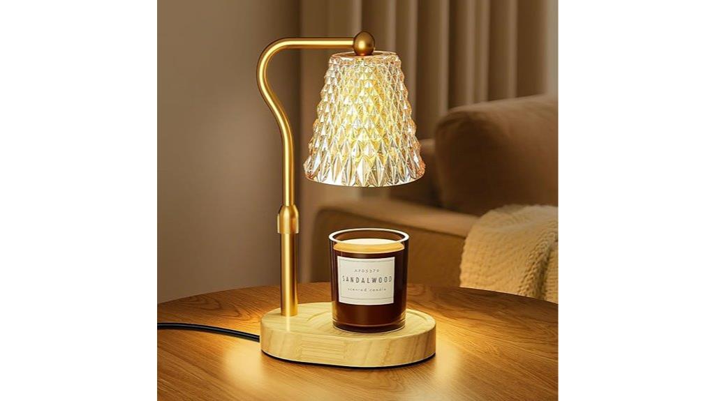 adjustable dimmer candle warmer