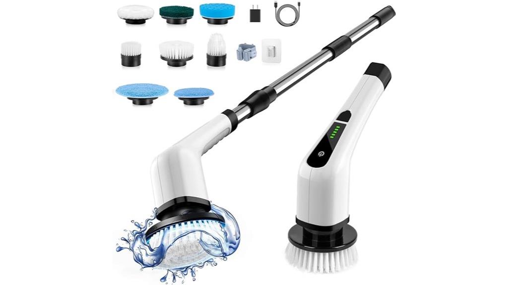 cordless electric scrubber set