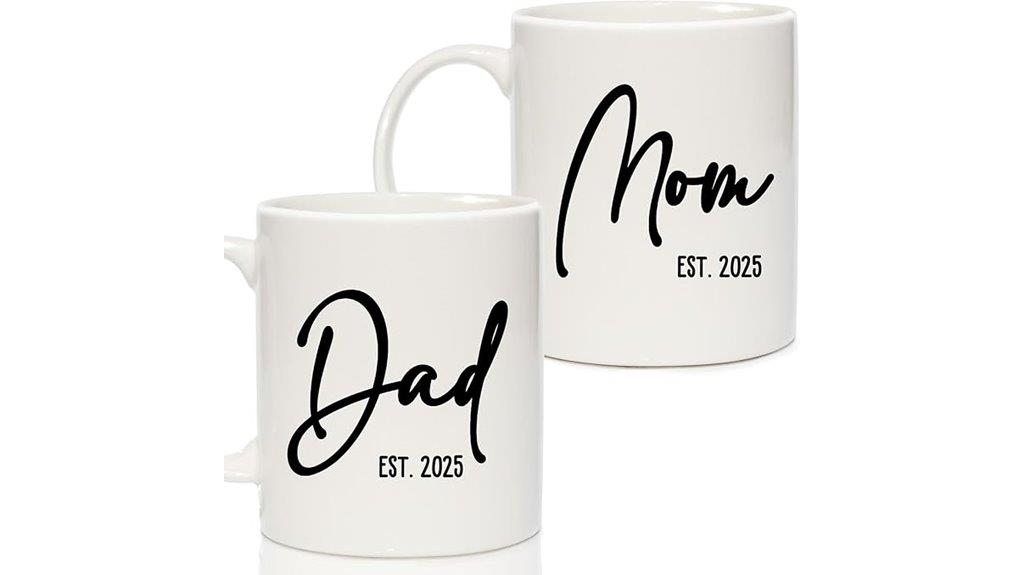 couples expecting mom dad mugs