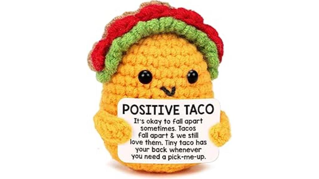 cute taco crochet gift