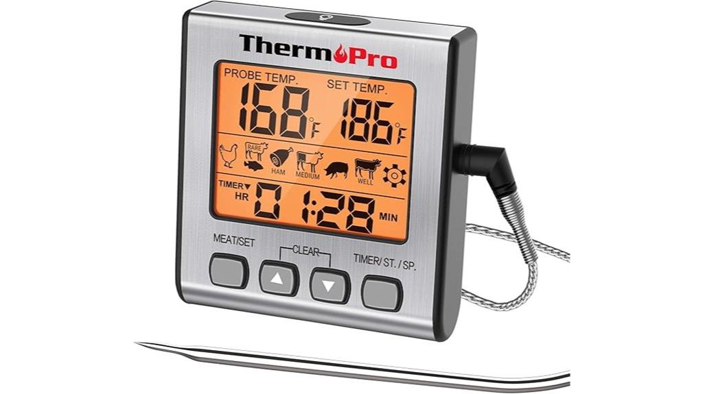 digital cooking and grilling thermometer
