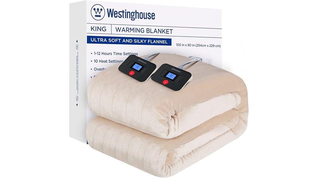 fast heating king electric blanket