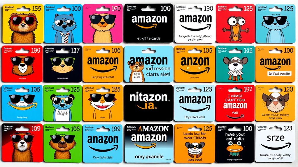 humorous amazon gift card designs