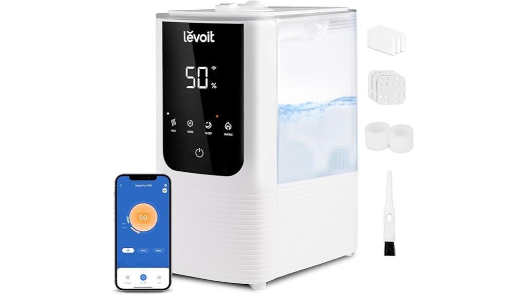 levoit 4 5l bedroom humidifier