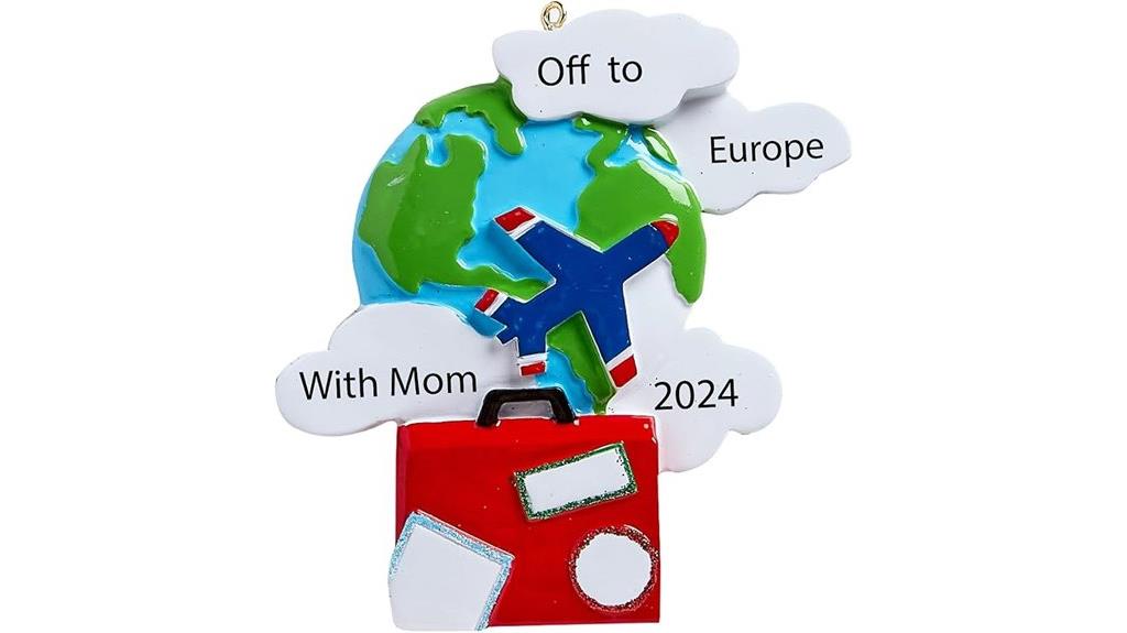personalized 2025 travel ornament