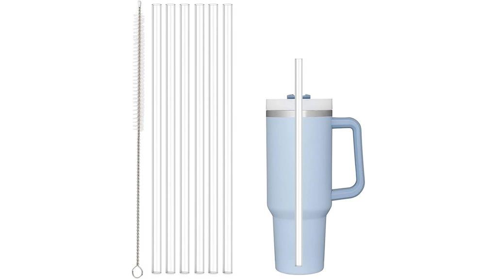 six pack tumbler straws