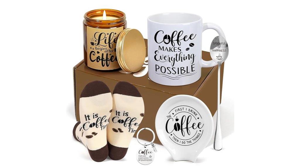 six piece coffee lover s gift set