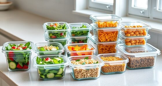 top glass meal containers