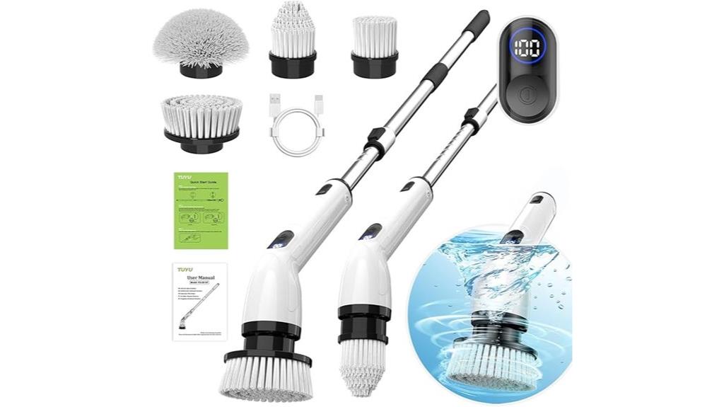 waterproof electric bathroom scrubber