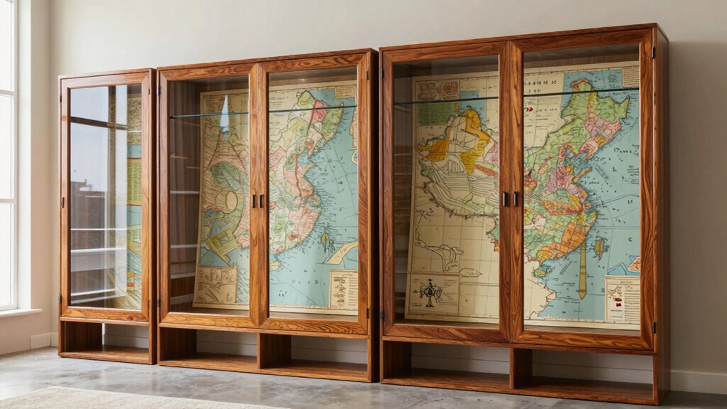 large oversized map cabinets