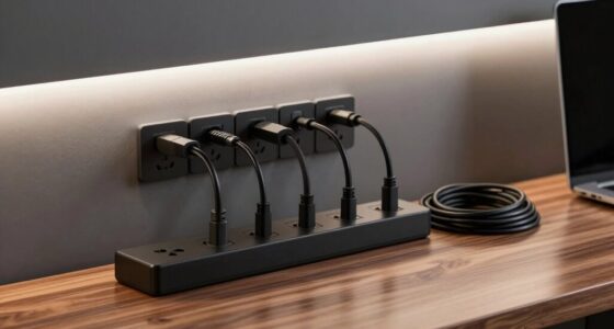 luxury studio cable organization