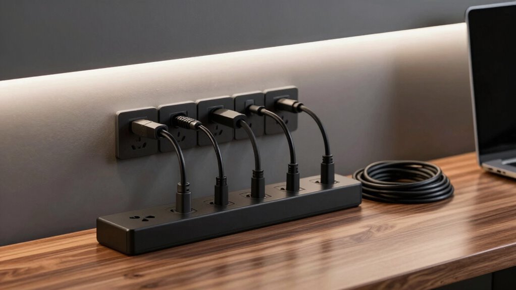 luxury studio cable organization