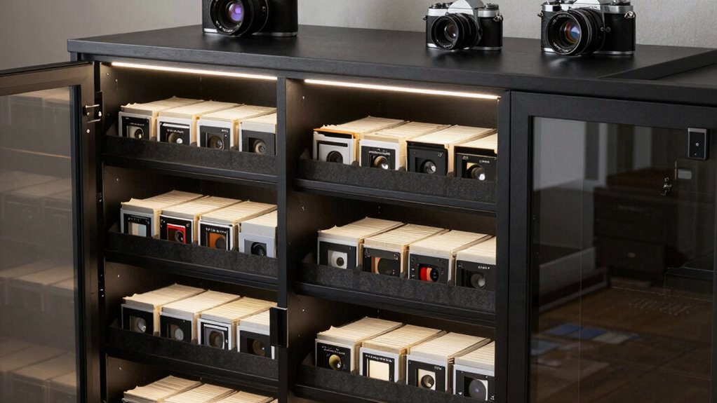 negatives storage safety features