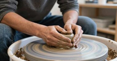 proper posture improves pottery