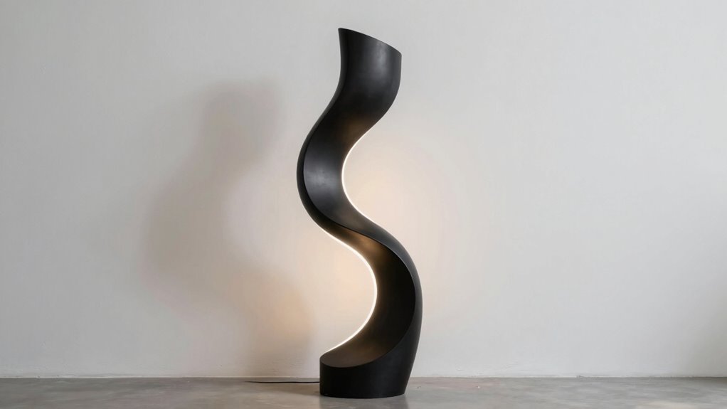 sculptural modern lighting design
