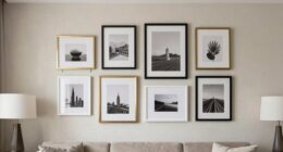 stylish non permanent gallery arrangements