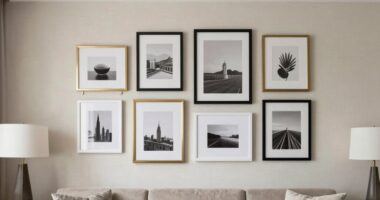 stylish non permanent gallery arrangements