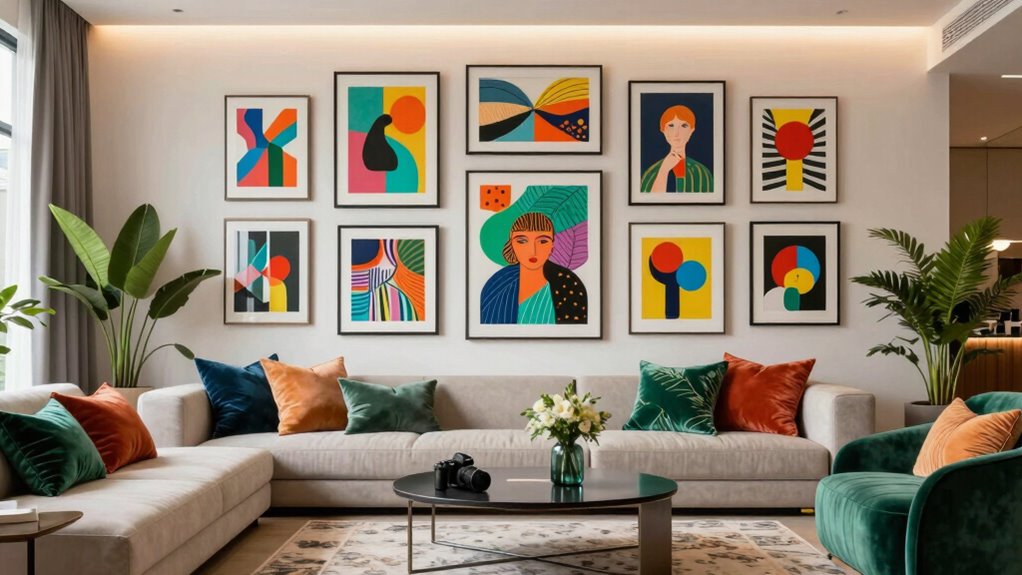 thoughtful art display lighting
