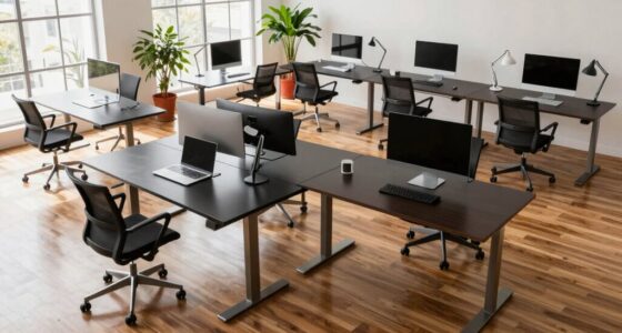 top l shaped standing desks