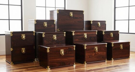 top locking art storage chests