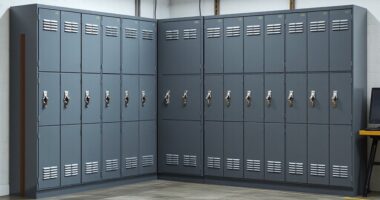 top metal storage cabinets