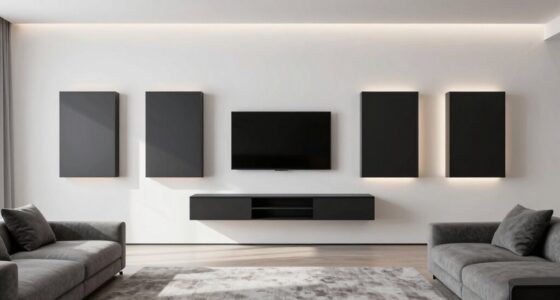 top modern floating media consoles