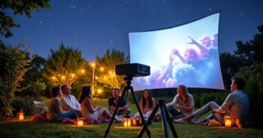 top portable outdoor projectors