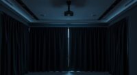 top projection room curtains
