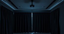 top projection room curtains