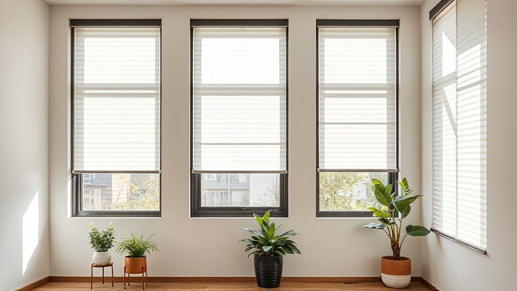 top south facing smart blinds