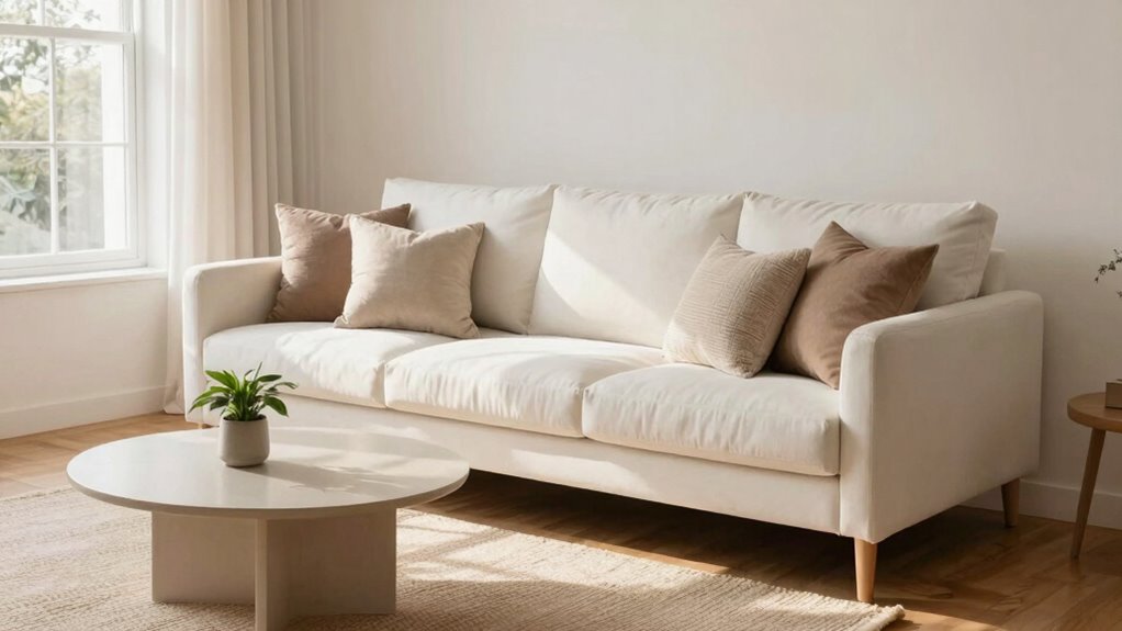 cozy minimalism through textures