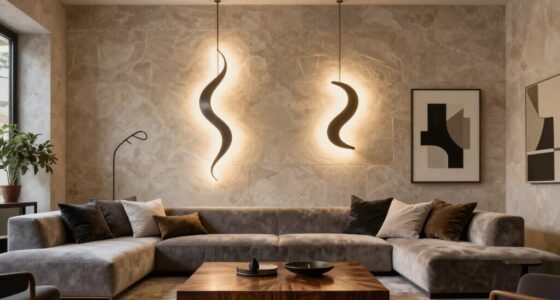 elegant sculptural lighting