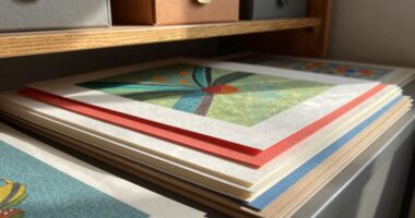 optimal paper artwork storage