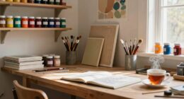 organized storage fosters creativity