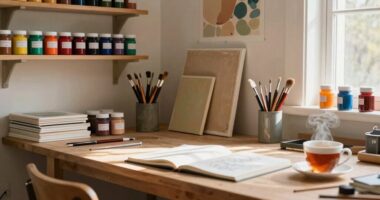 organized storage fosters creativity