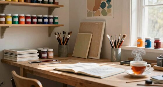 organized storage fosters creativity