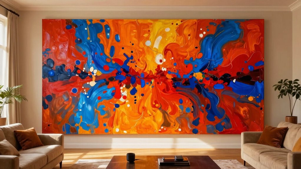 oversized art sets mood