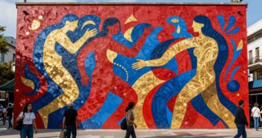 silent public art dialogue