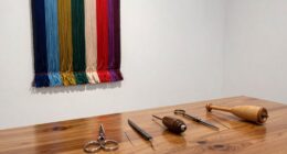 textile tools in art