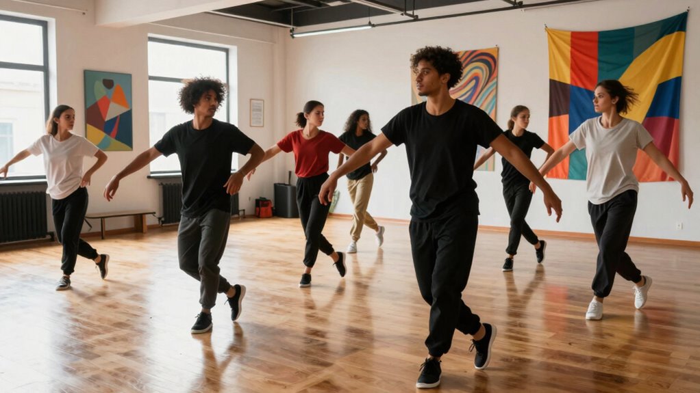 visual rhythm guides movement