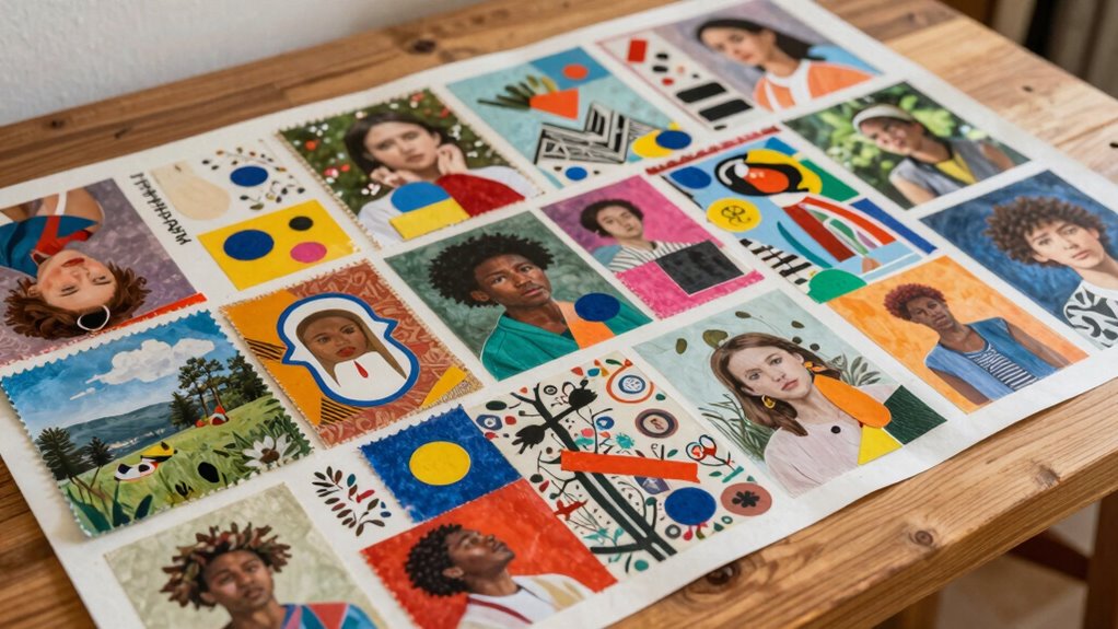 visual self exploration through collage