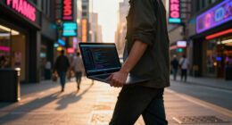 A Walkable ASCII Cyberpunk City In One HTML File [Video]