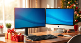 VIVO Dual Monitor Desk Mount: A Holiday Desk Upgrade