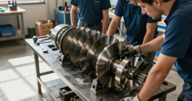 What’s Behind The Rotor In “TURBINE — WERK 9”?